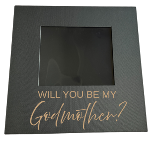 Black Magnetic Box For Godmother Hamper | 30 × 30 × 10 CM 